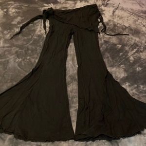 Melodia Design Black Tribal Bellydance Yoga Dance Cotton Stretch Pants